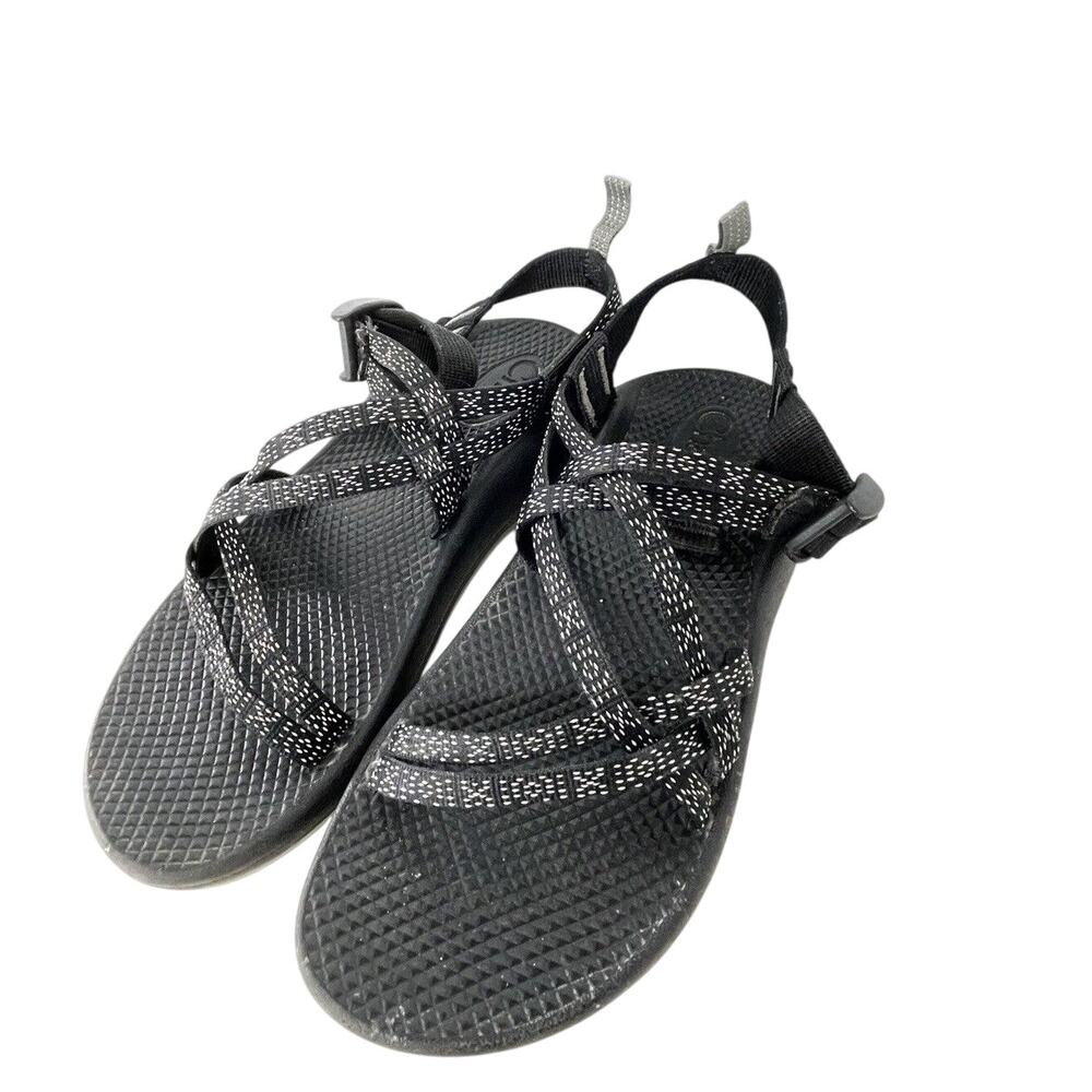 CHACO ZX1 Ecotread Hugs & Kisses Black Open Toe Sport Sandal Size 5 Girls Women